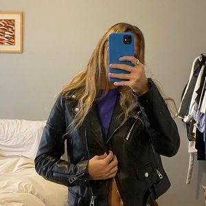 Zara leather jacket